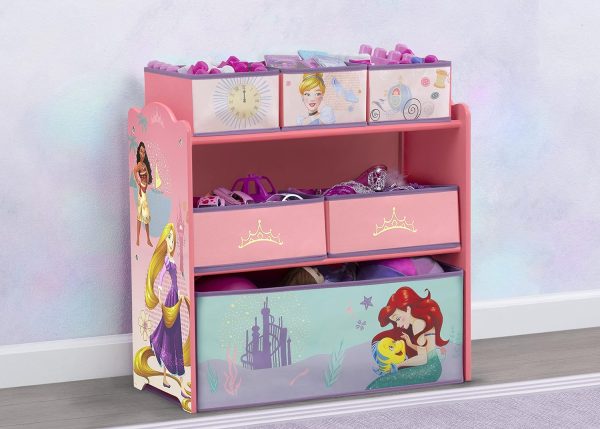 Disney Princess Toy Bin Organizer for Kids 3+-1