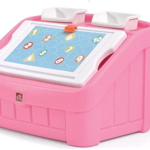 Step2 Toy Box Pink Plastic Organizer for Toddlers-0