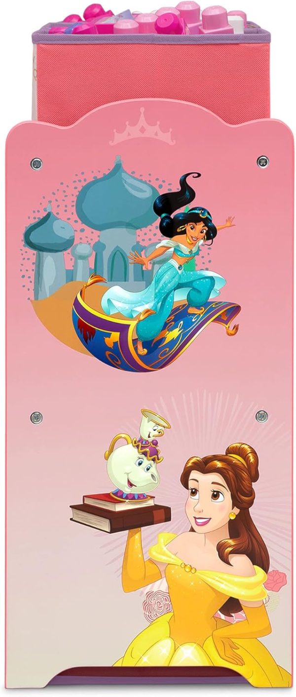 Disney Princess Toy Bin Organizer for Kids 3+-6