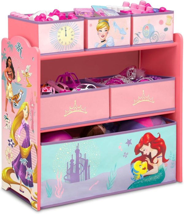Disney Princess Toy Bin Organizer for Kids 3+-0