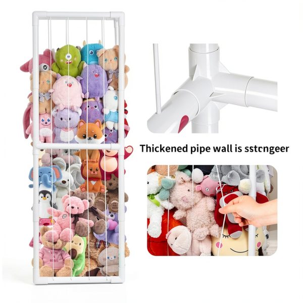 BomSaluka Adjustable White Plastic Toy Storage-2