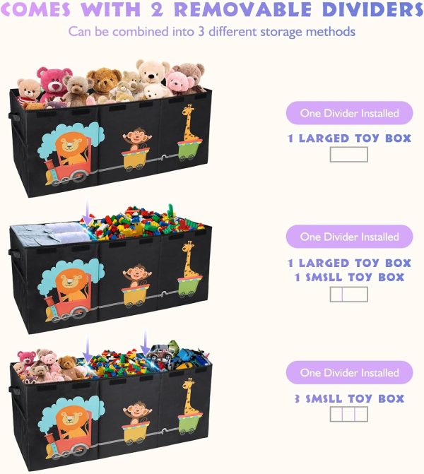 Maxuni Toy Chest Storage Fabric Dinosaur-5