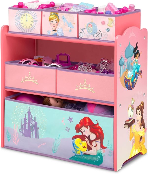 Disney Princess Toy Bin Organizer for Kids 3+-10