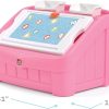 Step2 Toy Box Pink Plastic Organizer for Toddlers-1