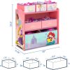 Disney Princess Toy Bin Organizer for Kids 3+-7