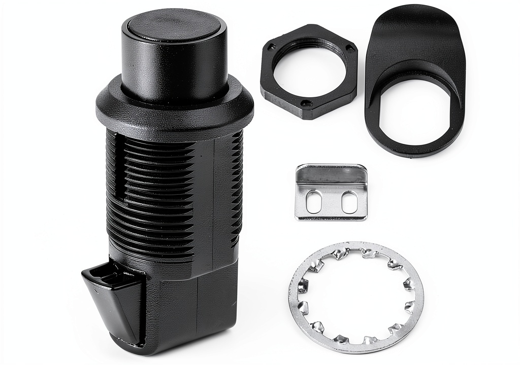 EVGATSAUTO push button switch installed in a car glove box