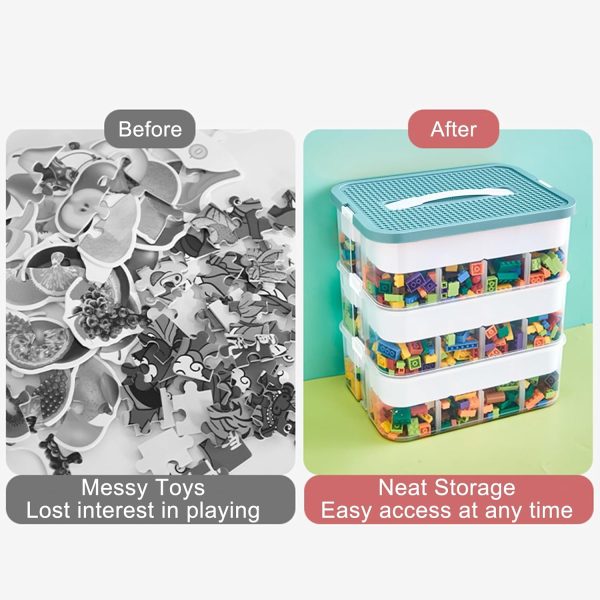 Joyingbaby Lego Storage Organizer Red 1 Layer-2