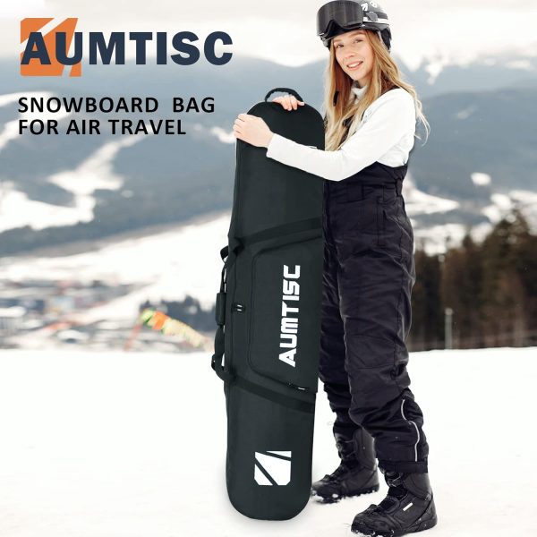 AUMTISC Snowboard Bags 65" Black Unpadded-7