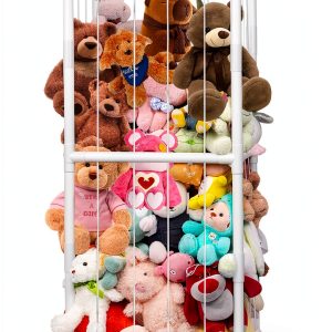 BomSaluka Adjustable White Plastic Toy Storage-0