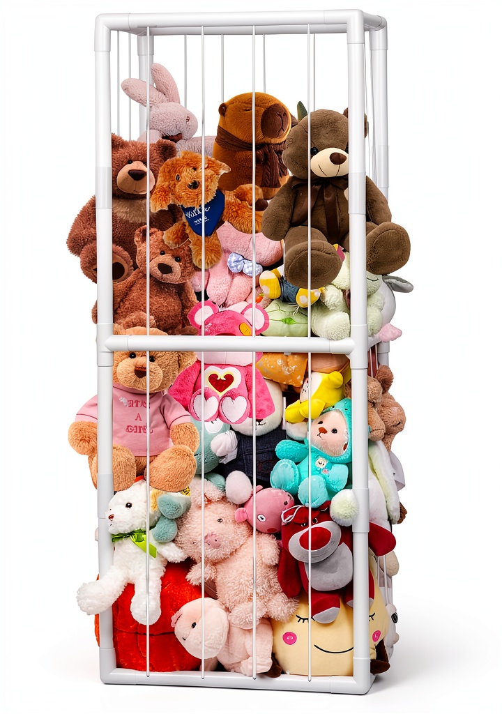 'BomSaluka Adjustable White Plastic Toy Storage'