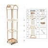 Quewoll Wooden Plush Toy Storage Organizer-7