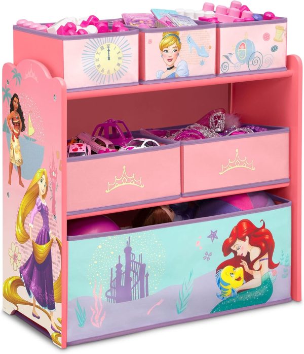 Disney Princess Toy Bin Organizer for Kids 3+-11