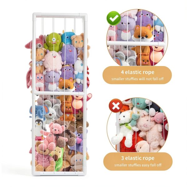 BomSaluka Adjustable White Plastic Toy Storage-1