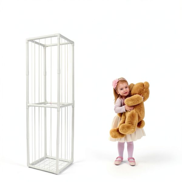 BomSaluka Adjustable White Plastic Toy Storage-4