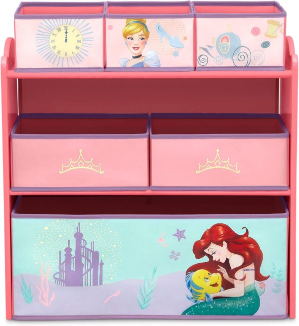 Disney Princess Toy Bin Organizer for Kids 3+-4