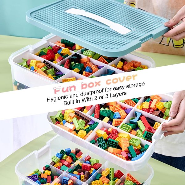 Joyingbaby Lego Storage Organizer Red 1 Layer-3