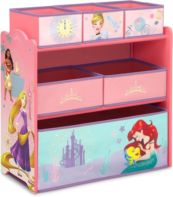 Disney Princess Toy Bin Organizer for Kids 3+-12