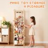 Stuffed Animal Storage LAMU Wooden Organizer Kids-7