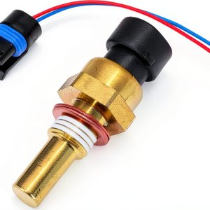OSKYUO Engine Coolant Temperature Sensor 213-4514 Brass Flange Mount-0