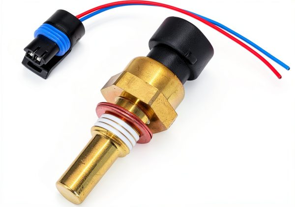 OSKYUO Engine Coolant Temperature Sensor 213-4514 Brass Flange Mount-0