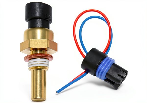 OSKYUO Engine Coolant Temperature Sensor 213-4514 Brass Flange Mount-2