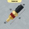 Engine Coolant Temperature Sensor HQRNYP Metal with ±1.5% Accuracy-1