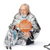 Emergency Mylar Thermal Blanket QIO CHUANG 4-Pack Orange 84x55in-3