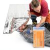 Emergency Mylar Thermal Blanket QIO CHUANG 4-Pack Orange 84x55in-2