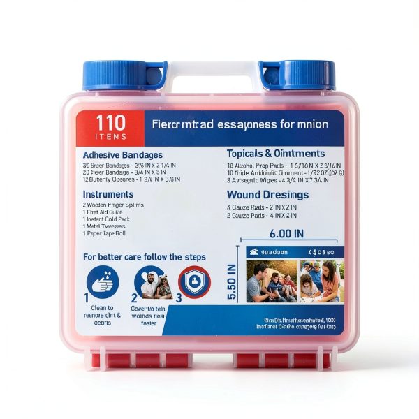 Care Science First Aid Kit 110-Piece Set for Travel & Home-6