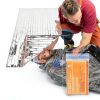 Emergency Mylar Thermal Blanket QIO CHUANG 4-Pack Orange 84x55in-1