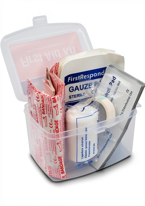 First Aid Kit 76-Piece Portable Water-Resistant Case by HealthSmart-2