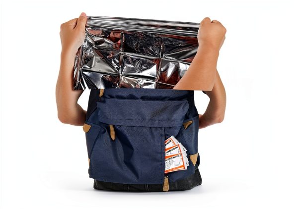 6 Pack Emergency Mylar Blanket, Emergency Blanket Space Blanket Survival Rescue Insulating Reflective foil kit Outdoors Hiking Camping Blanket Perfect for Outdoors, Hiking, Camping Survival-5