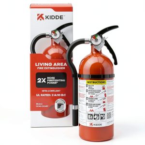 Kidde Fire Extinguisher 2A10BC Red Home Use Aluminum Construction-0