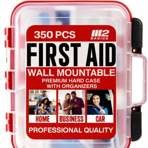 First Aid Kit M2 BASICS 350 Piece Emergency Dual Layer Hard Case OSHA-0