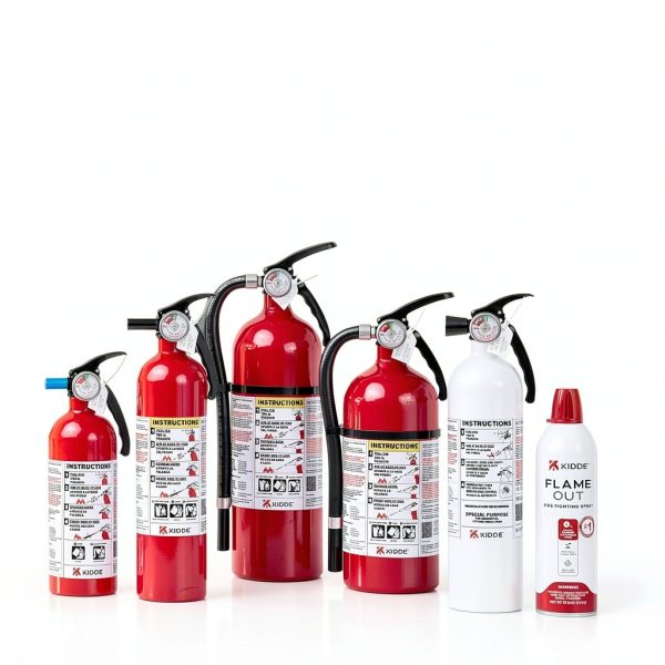Kidde Fire Extinguisher 2A10BC Red Home Use Aluminum Construction-13