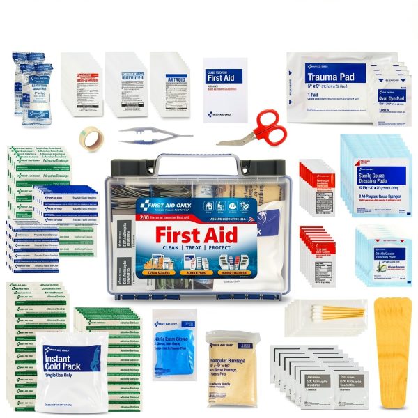 First Aid Only 91248 OSHA-Compliant First Aid Kit, All-Purpose 50-Person Emergency First Aid Kit for Business, Worksite, Home, and Car, 260 Pieces-2