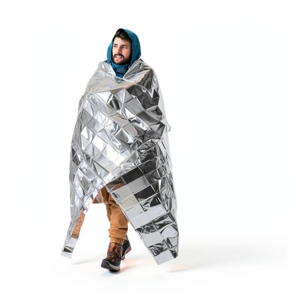6 Pack Emergency Mylar Blanket, Emergency Blanket Space Blanket Survival Rescue Insulating Reflective foil kit Outdoors Hiking Camping Blanket Perfect for Outdoors, Hiking, Camping Survival-3