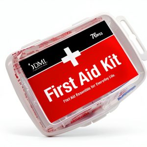 First Aid Kit 76-Piece Portable Water-Resistant Case by HealthSmart-0
