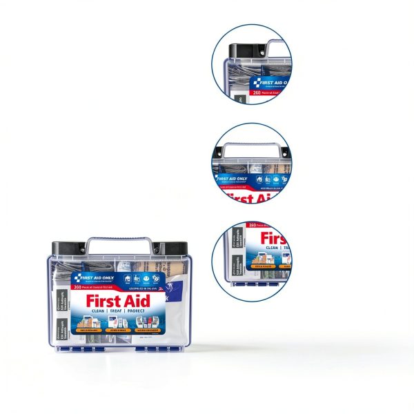 First Aid Only 91248 OSHA-Compliant First Aid Kit, All-Purpose 50-Person Emergency First Aid Kit for Business, Worksite, Home, and Car, 260 Pieces-3