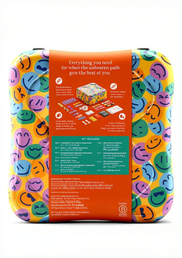 Welly First Aid Kit - Waterproof Bandages, Tape, Ibuprofen - 130 Count-2